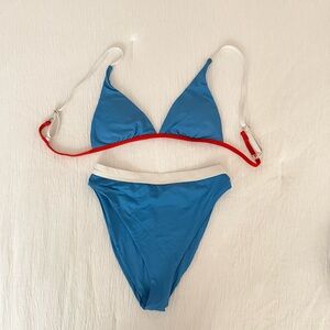 Dippin' Daisy's Blue and Red Bikini Set
